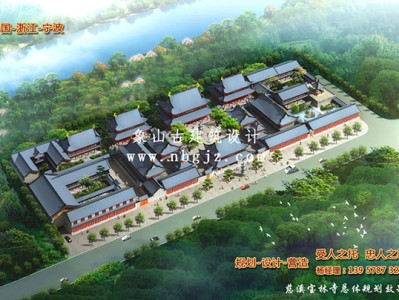 寺廟設計效果圖賞析，古建公司施工流程解析