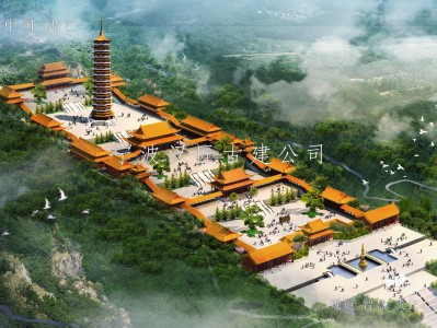 寺院修建規劃設計方案圖-雷音禪寺